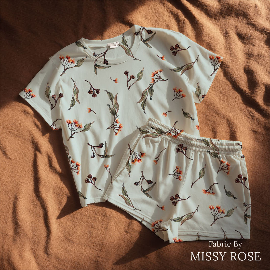Laura Hamzic 15 sewn into a lounge set - see how the print looks made up | Fabric by Missy Rose
