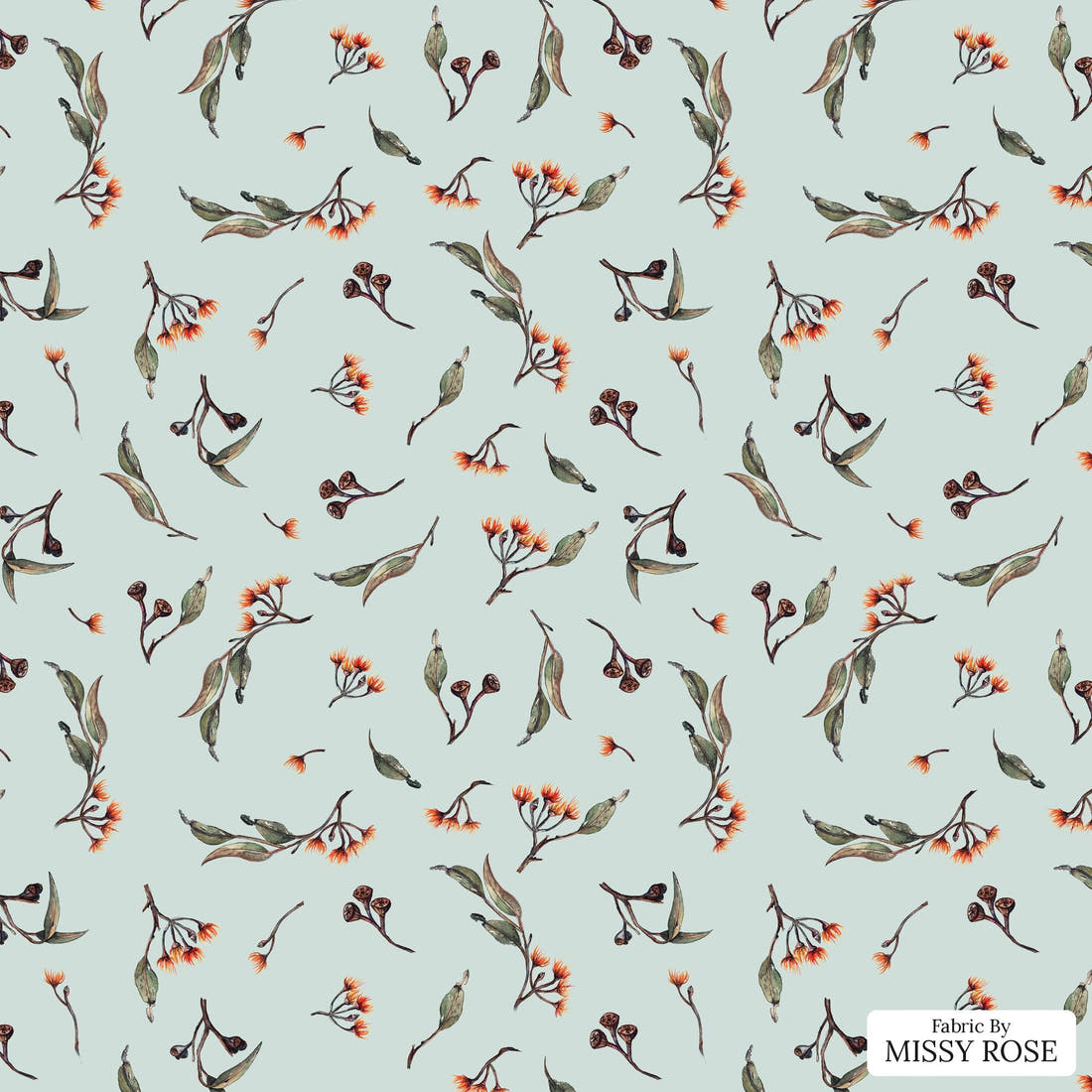 Laura Hamzic 15 - flat view of the print, zoom in for detail | Fabric by Missy Rose