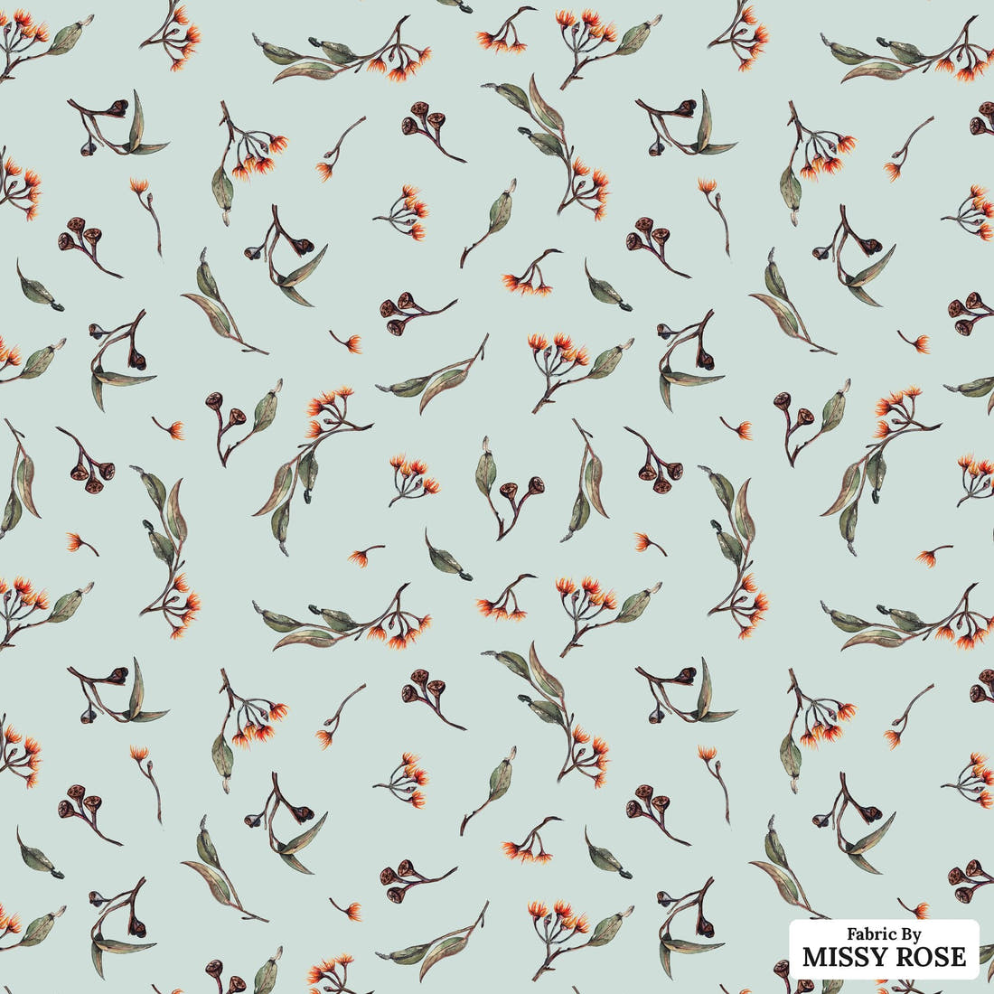 Laura Hamzic 15 - flat view of the print, zoom in for detail | Fabric by Missy Rose