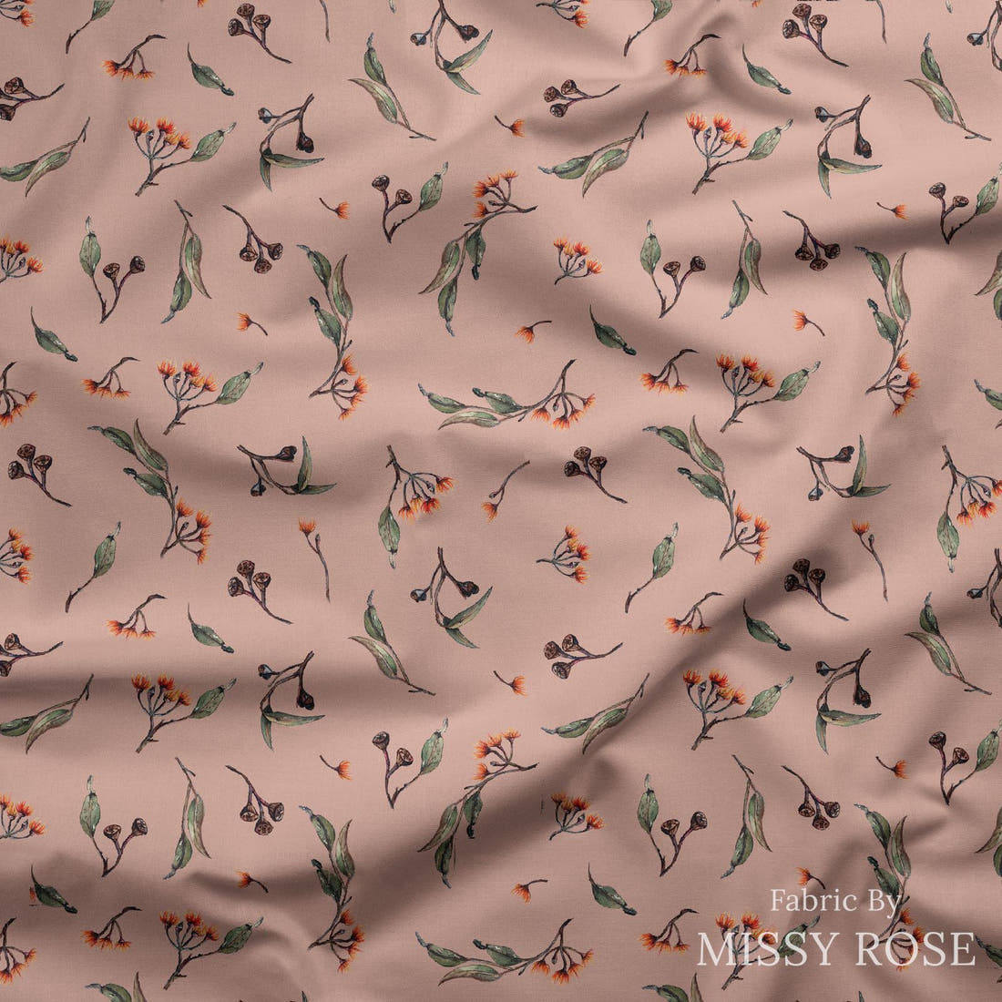 Laura Hamzic 16 draped fabric mockup - custom printed fabric by the metre | Fabric by Missy Rose