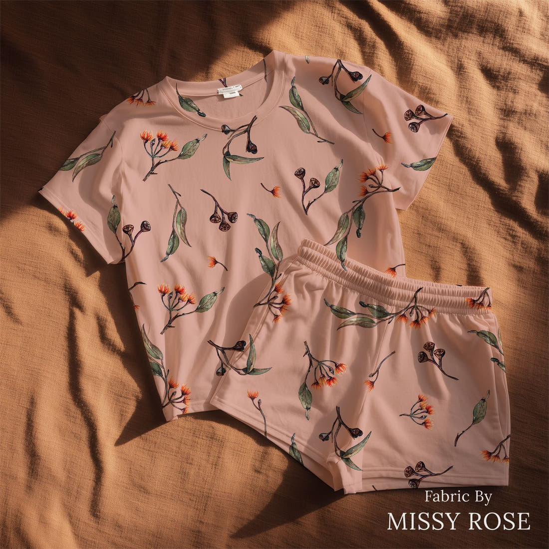 Laura Hamzic 16 sewn into a lounge set - see how the print looks made up | Fabric by Missy Rose