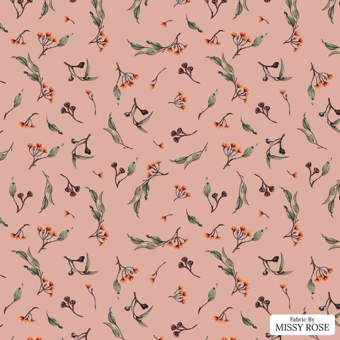 Laura Hamzic 16 - flat view of the print, zoom in for detail | Fabric by Missy Rose