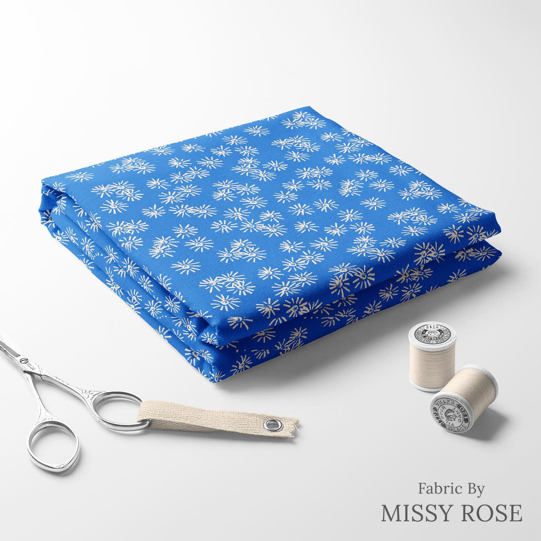 Laura Hamzic 18 folded fabric stack with matching thread - pre-order fabric Australia | Fabric by Missy Rose