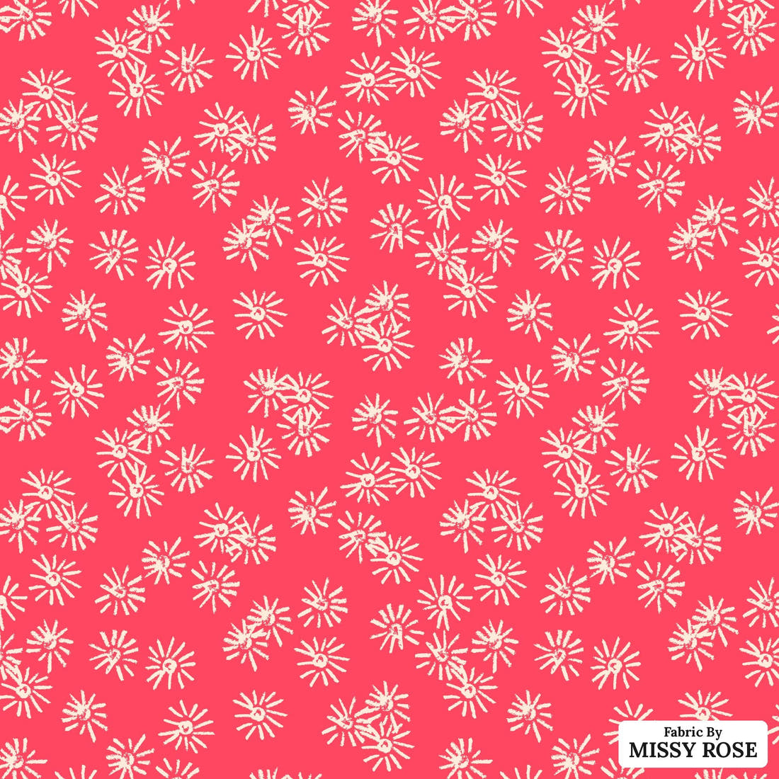 Laura Hamzic 19 - flat view of the print, zoom in for detail | Fabric by Missy Rose