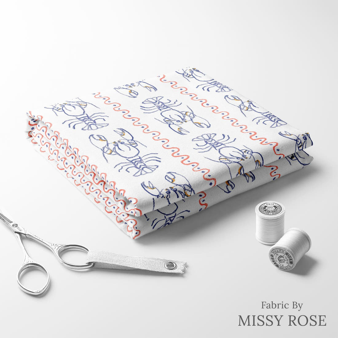 Laura Hamzic 20 folded fabric stack with matching thread - pre-order fabric Australia | Fabric by Missy Rose