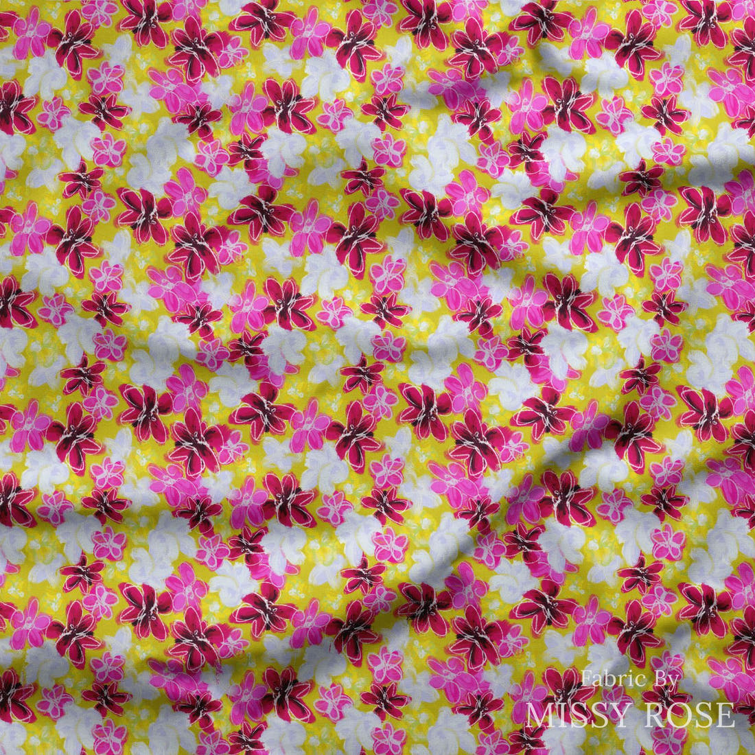 Laura Hamzic 23 draped fabric mockup - custom printed fabric by the metre | Fabric by Missy Rose