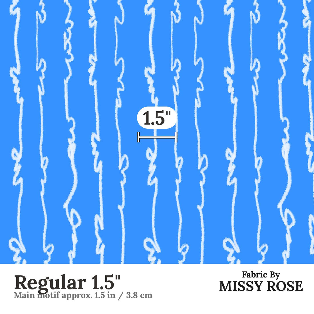 Laura Hamzic 24 Regular 1.5 inch print scale guide | Fabric by Missy Rose