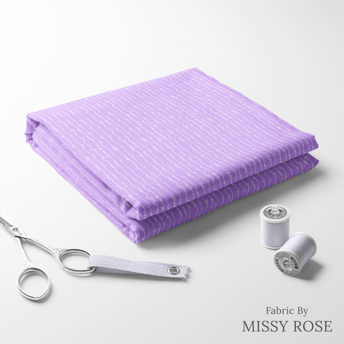 Laura Hamzic 25 folded fabric stack with matching thread - pre-order fabric Australia | Fabric by Missy Rose