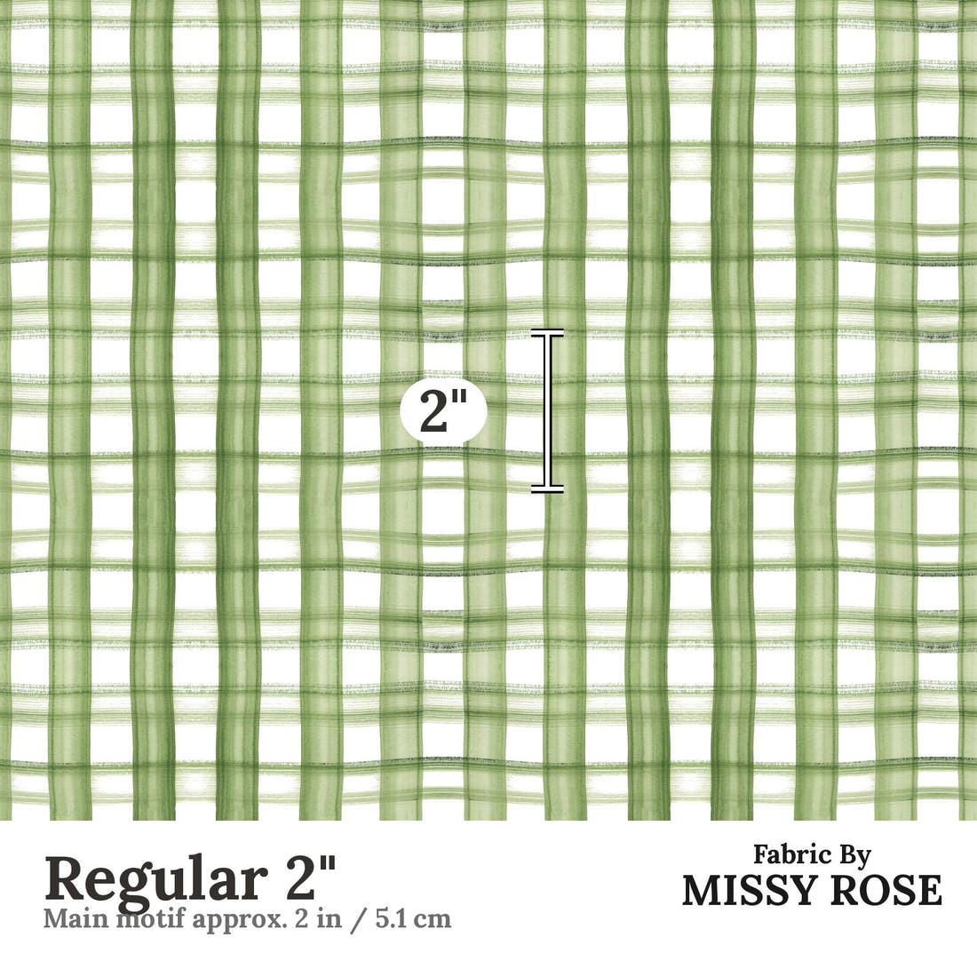 Laura Hamzic 28 Regular 2 inch print scale guide | Fabric by Missy Rose