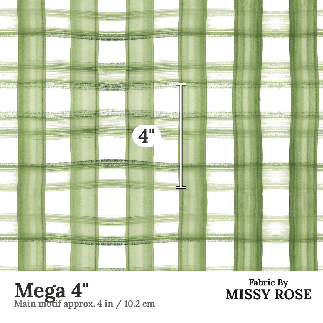 Laura Hamzic 28 Mega 4 inch print scale guide | Fabric by Missy Rose