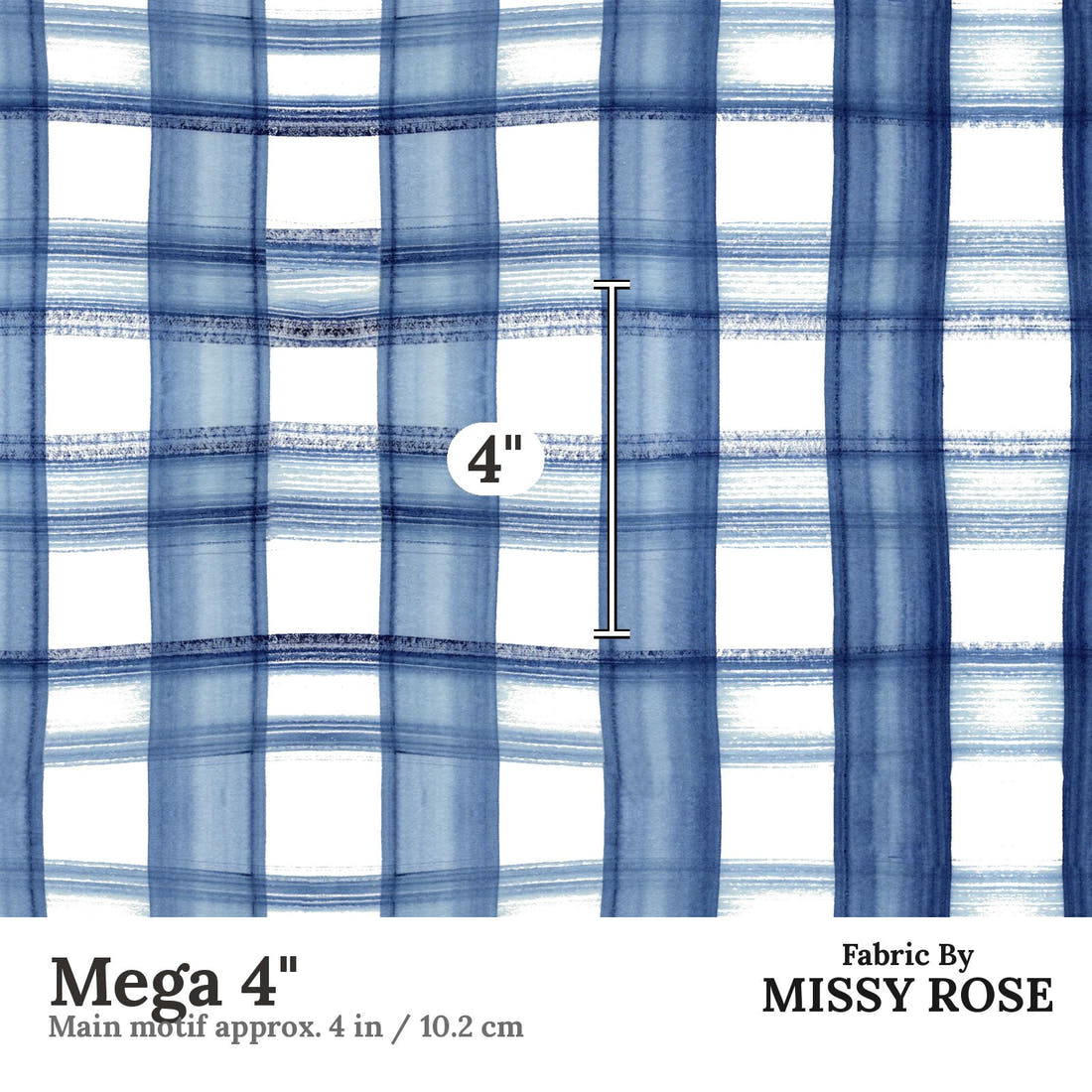 Laura Hamzic 29 Mega 4 inch print scale guide | Fabric by Missy Rose