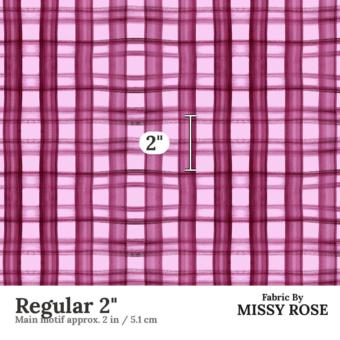 Laura Hamzic 30 Regular 2 inch print scale guide | Fabric by Missy Rose