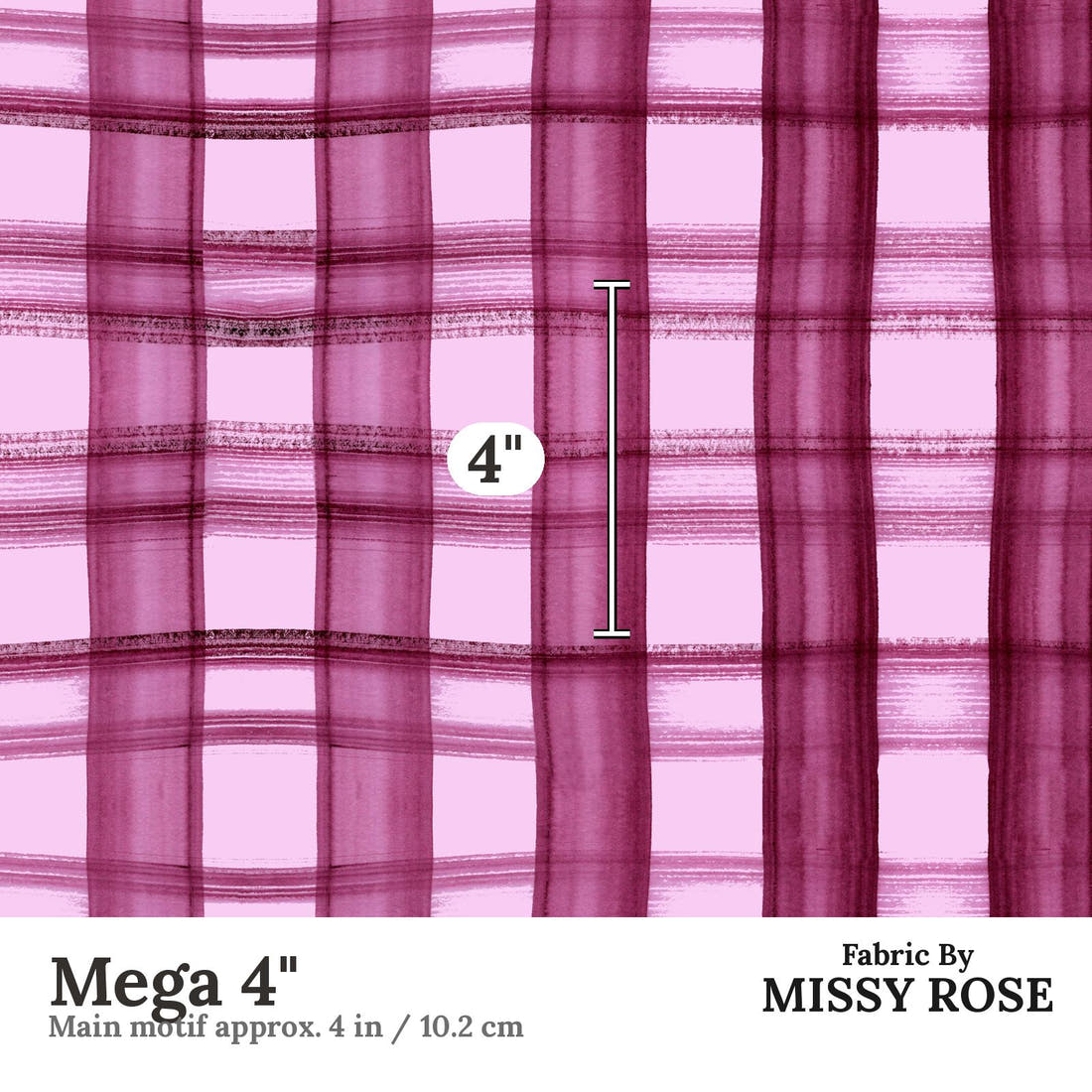 Laura Hamzic 30 Mega 4 inch print scale guide | Fabric by Missy Rose