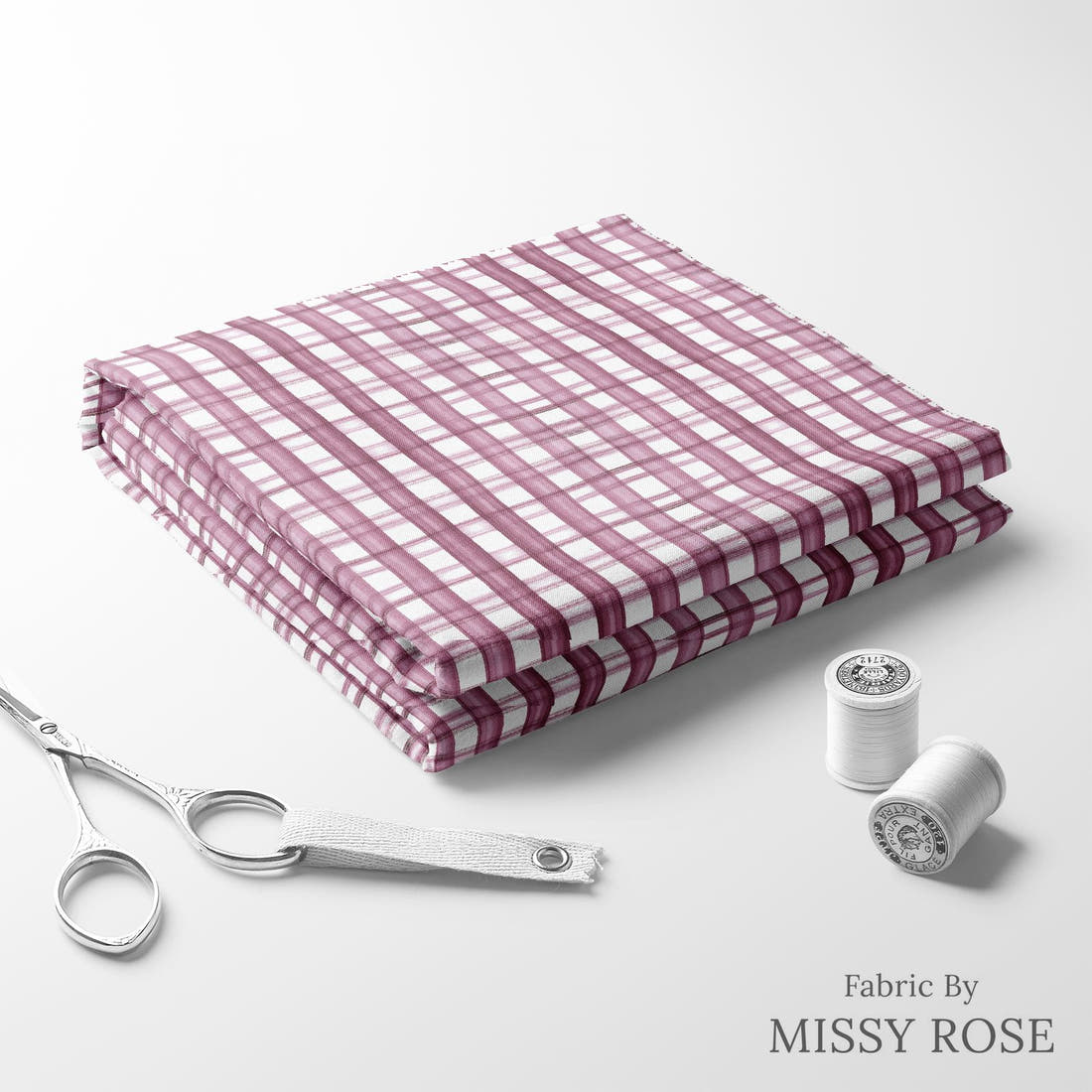 Laura Hamzic 31 folded fabric stack with matching thread - pre-order fabric Australia | Fabric by Missy Rose