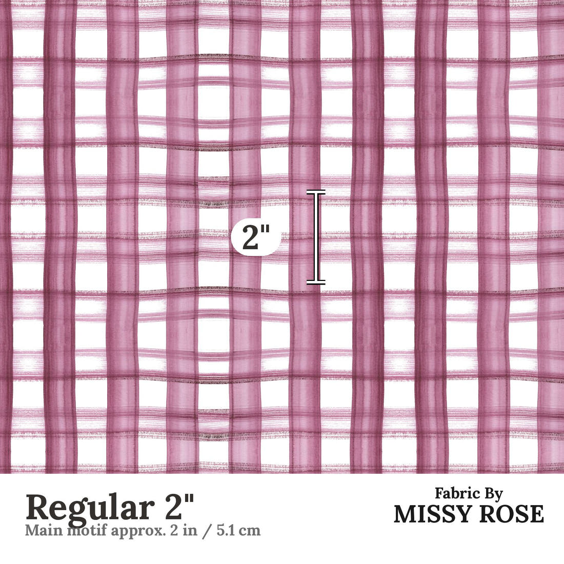 Laura Hamzic 31 Regular 2 inch print scale guide | Fabric by Missy Rose