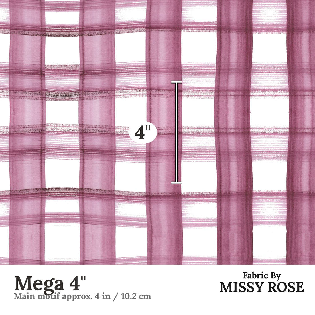 Laura Hamzic 31 Mega 4 inch print scale guide | Fabric by Missy Rose