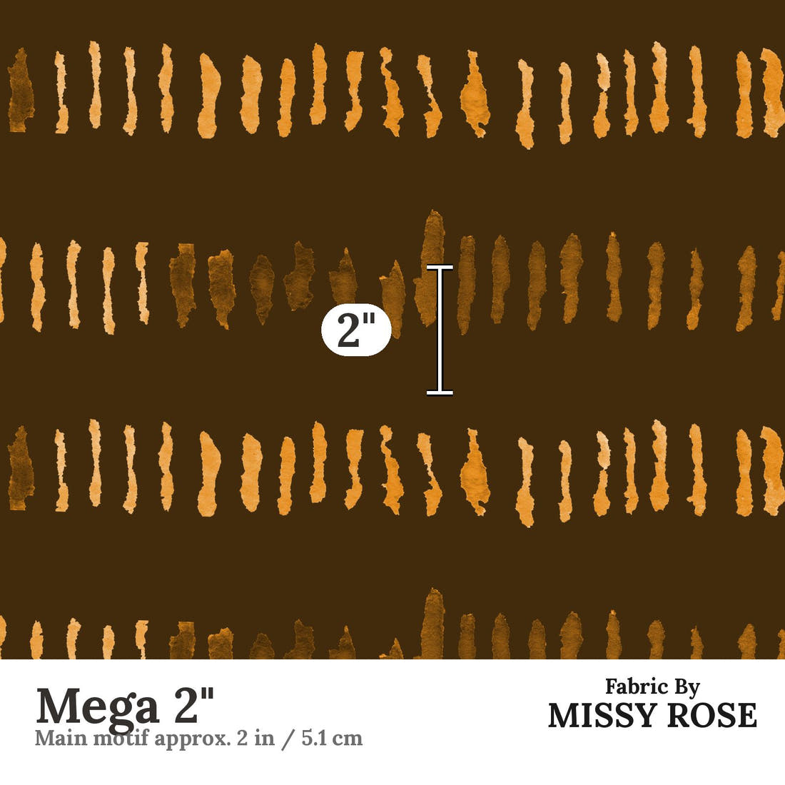 Laura Hamzic 33 Mega 2 inch print scale guide | Fabric by Missy Rose
