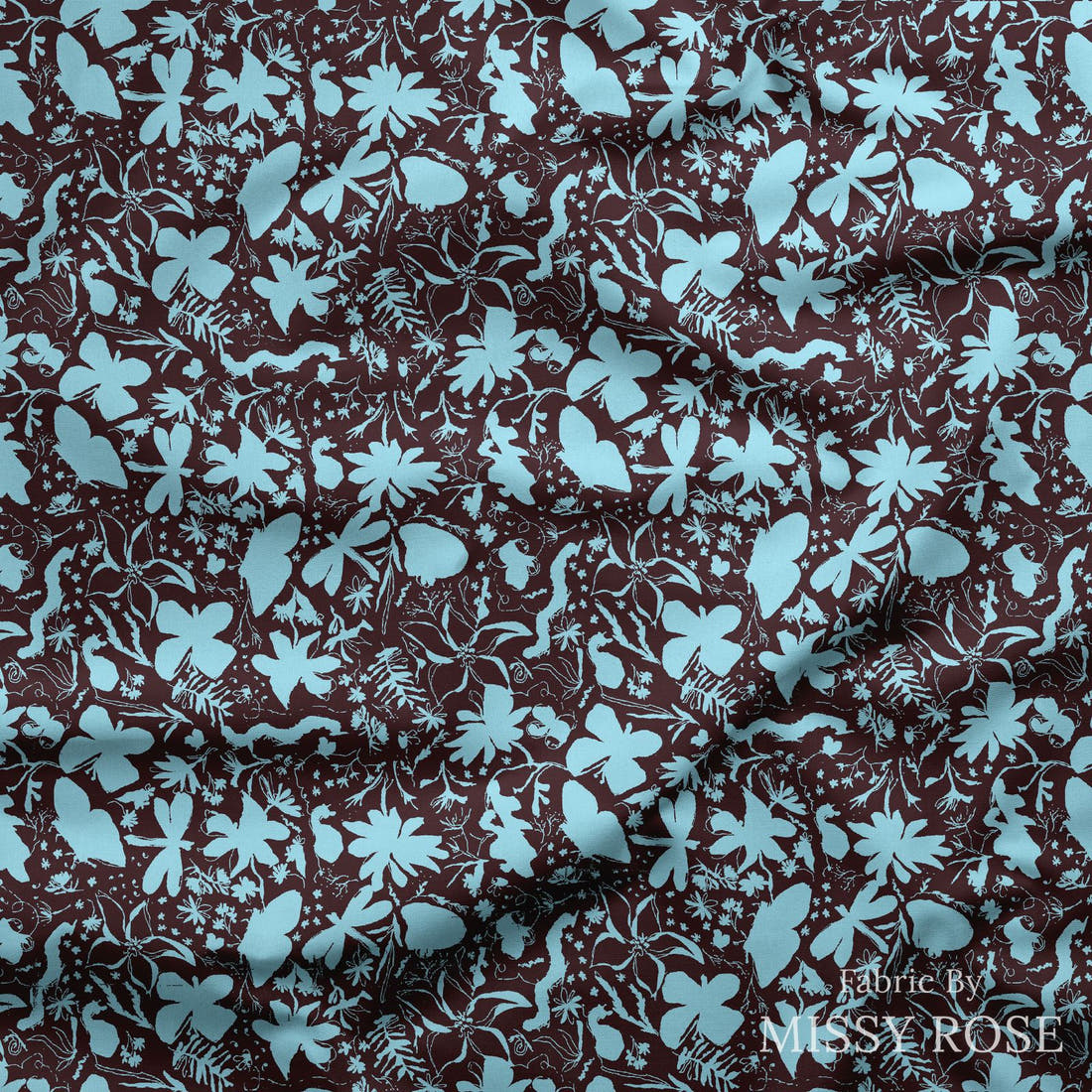 Laura Hamzic 38 draped fabric mockup - custom printed fabric by the metre | Fabric by Missy Rose