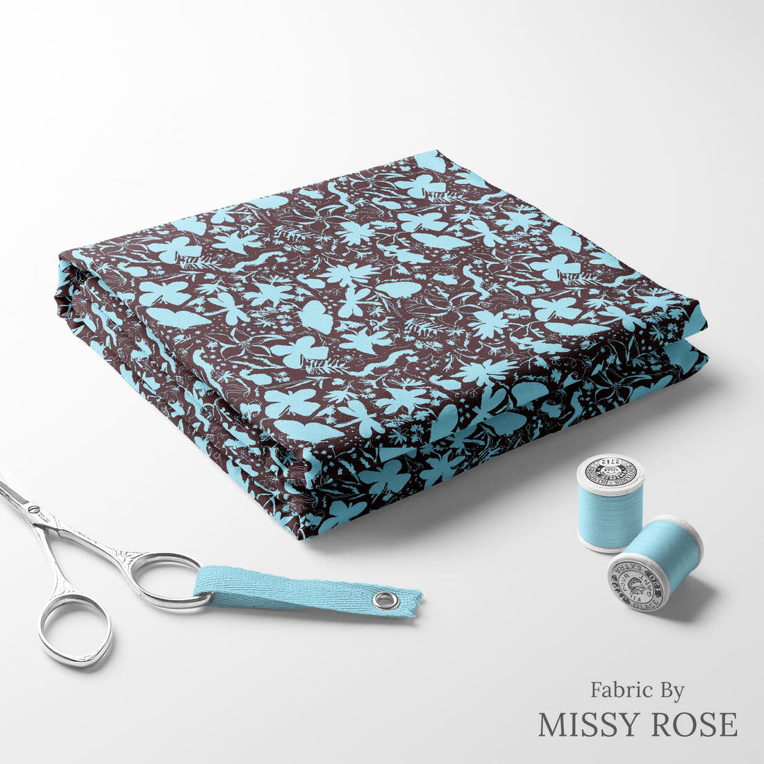 Laura Hamzic 38 folded fabric stack with matching thread - pre-order fabric Australia | Fabric by Missy Rose