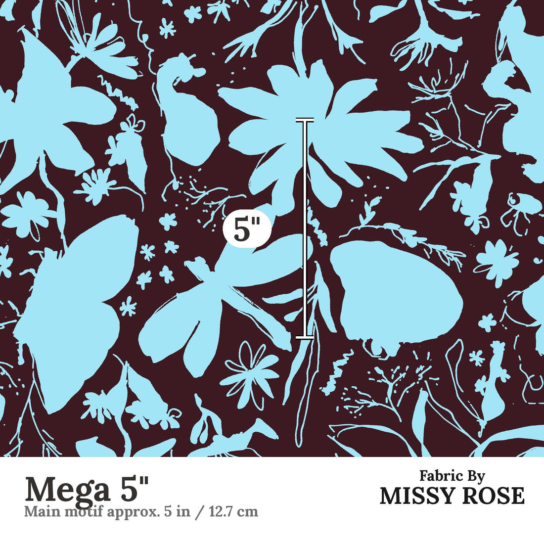Laura Hamzic 38 Mega 5 inch print scale guide | Fabric by Missy Rose