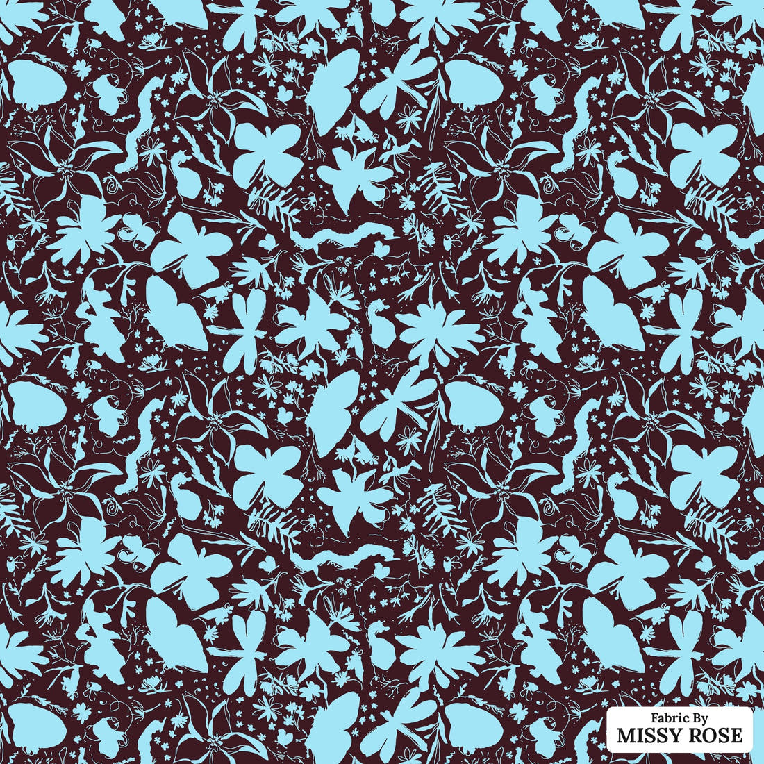 Laura Hamzic 38 - flat view of the print, zoom in for detail | Fabric by Missy Rose