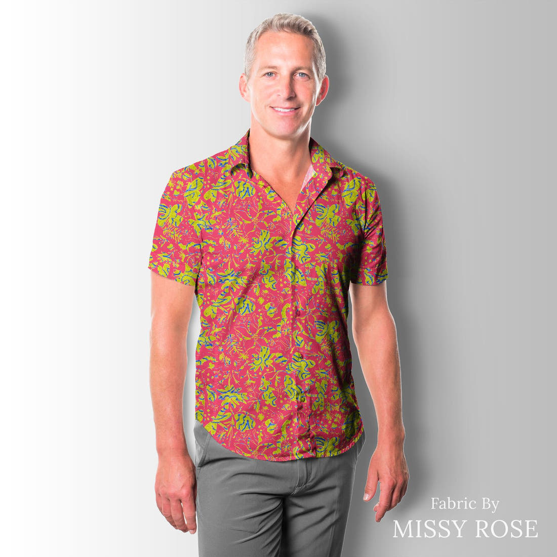 Laura Hamzic 41 sewn into a men's shirt - see how the print looks made up | Fabric by Missy Rose