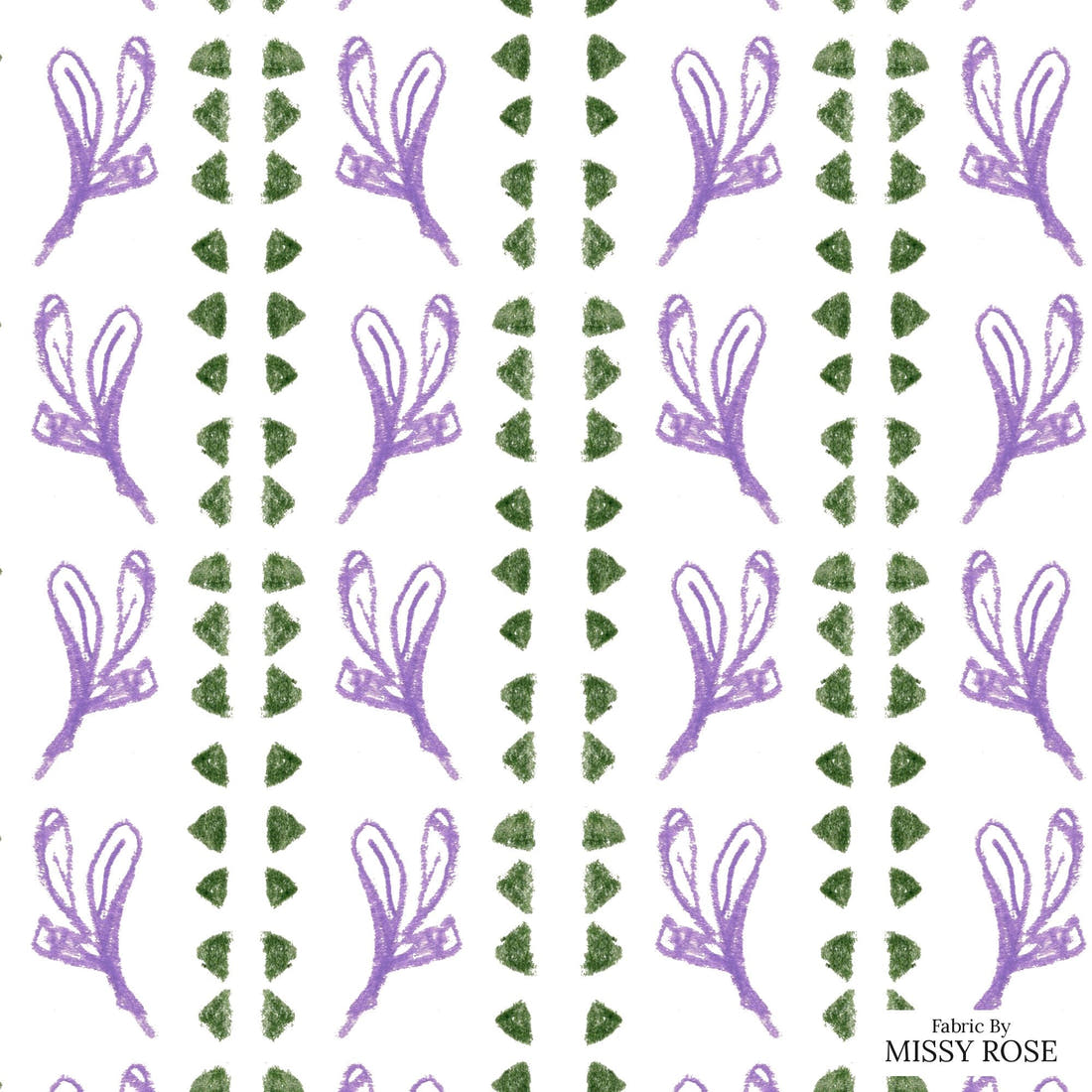Laura Hamzic 43 - flat view of the print, zoom in for detail | Fabric by Missy Rose