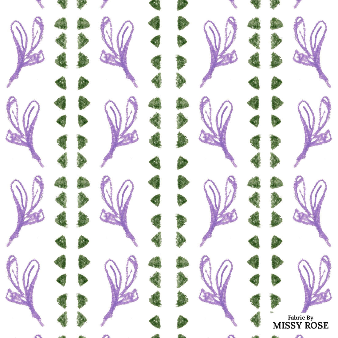 Laura Hamzic 43 - flat view of the print, zoom in for detail | Fabric by Missy Rose