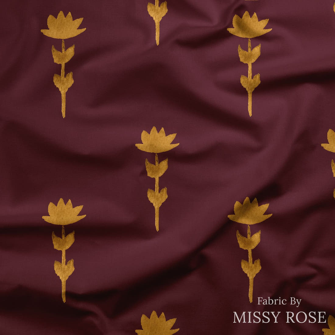 Laura Hamzic 46 draped fabric mockup - custom printed fabric by the metre | Fabric by Missy Rose