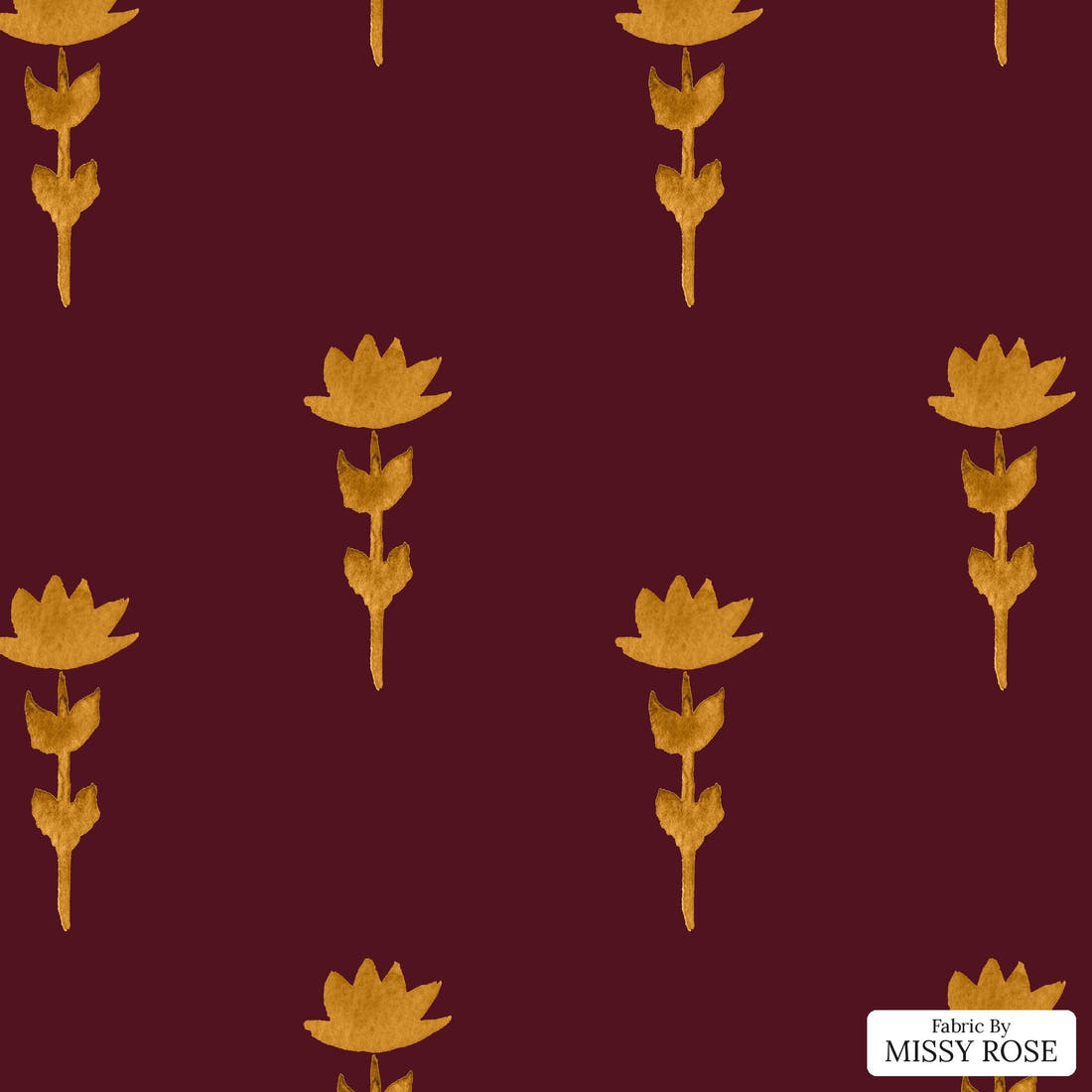 Laura Hamzic 46 - flat view of the print, zoom in for detail | Fabric by Missy Rose
