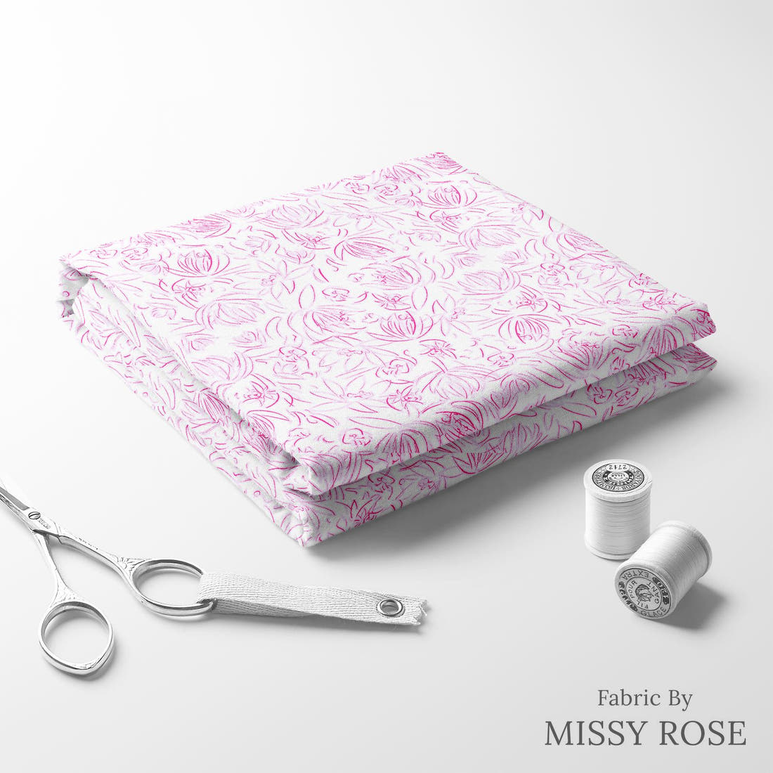 Laura Hamzic 47 folded fabric stack with matching thread - pre-order fabric Australia | Fabric by Missy Rose