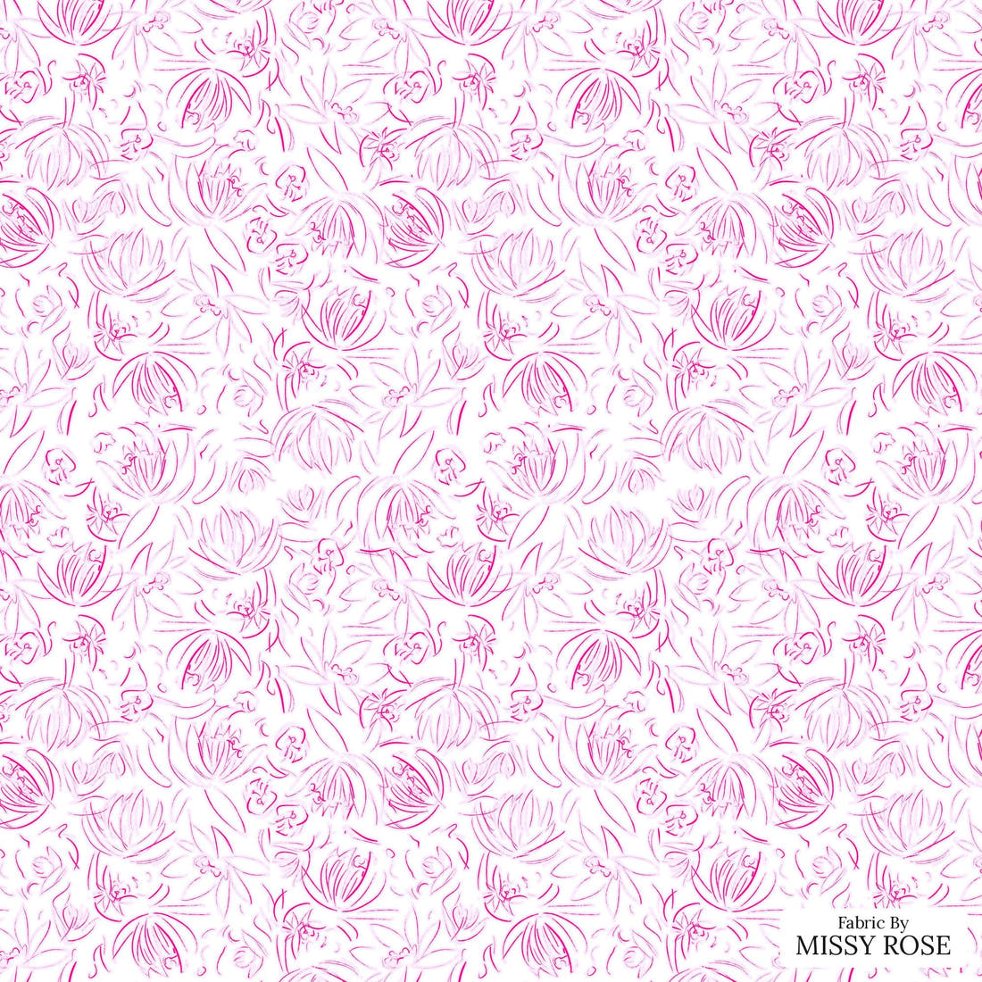 Laura Hamzic 47 - flat view of the print, zoom in for detail | Fabric by Missy Rose