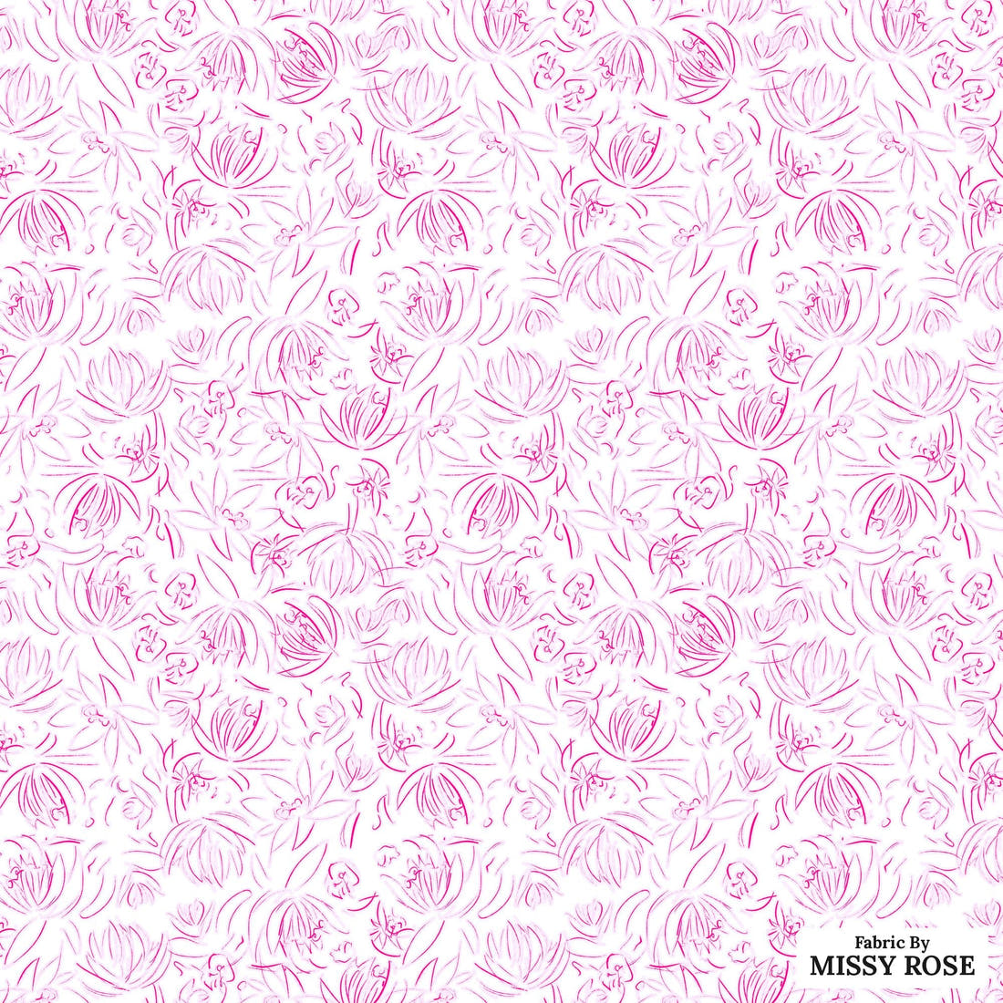 Laura Hamzic 47 - flat view of the print, zoom in for detail | Fabric by Missy Rose