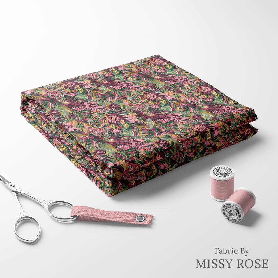 Laura Hamzic 50 folded fabric stack with matching thread - pre-order fabric Australia | Fabric by Missy Rose