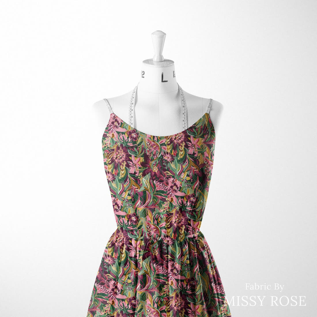 Laura Hamzic 50 sewn into a women's dress - see how the print looks made up | Fabric by Missy Rose