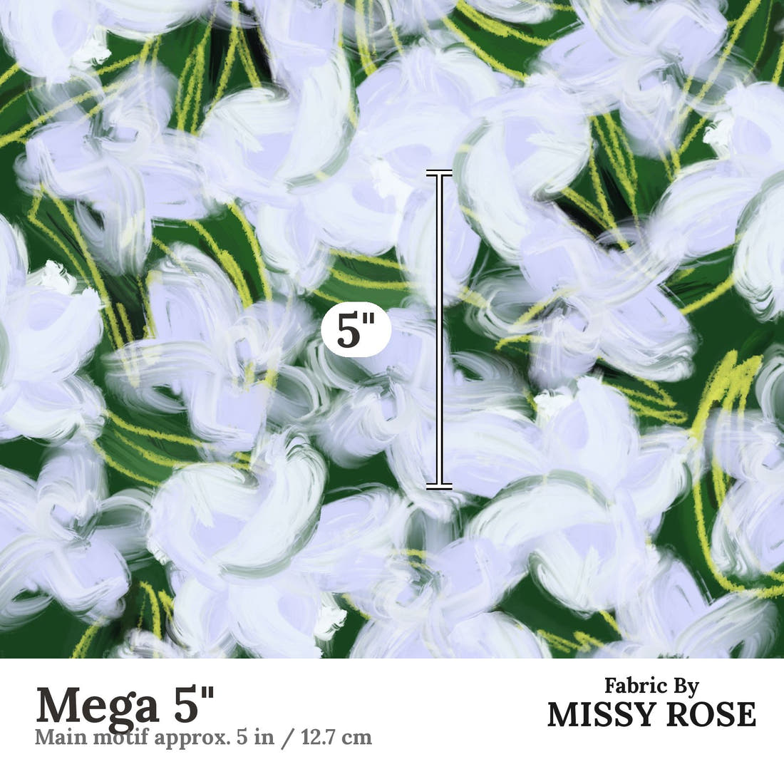 Laura Hamzic 51 Mega 5 inch print scale guide | Fabric by Missy Rose