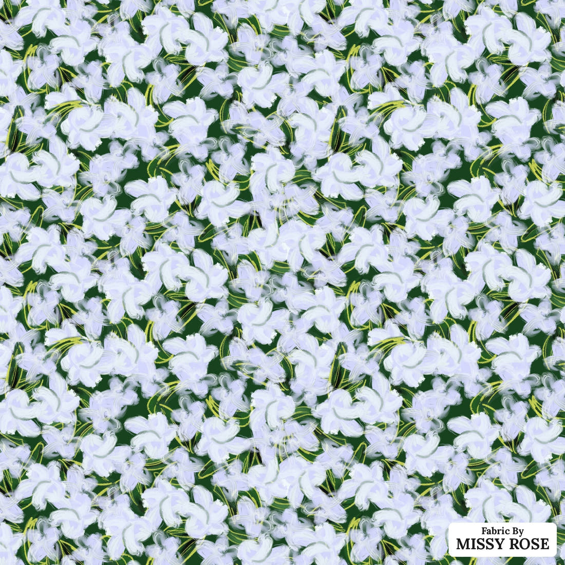 Laura Hamzic 51 - flat view of the print, zoom in for detail | Fabric by Missy Rose