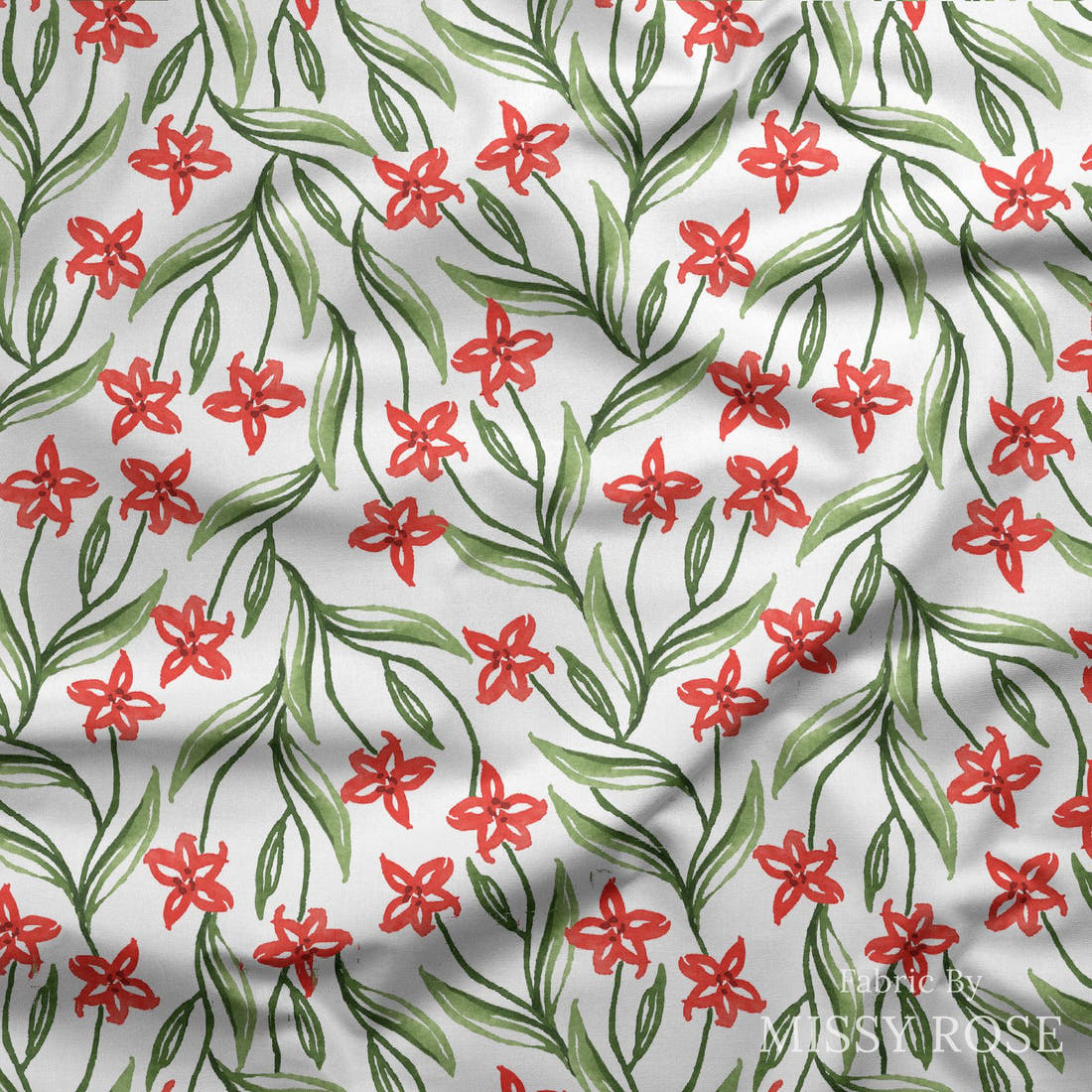 Laura Hamzic 53 draped fabric mockup - custom printed fabric by the metre | Fabric by Missy Rose