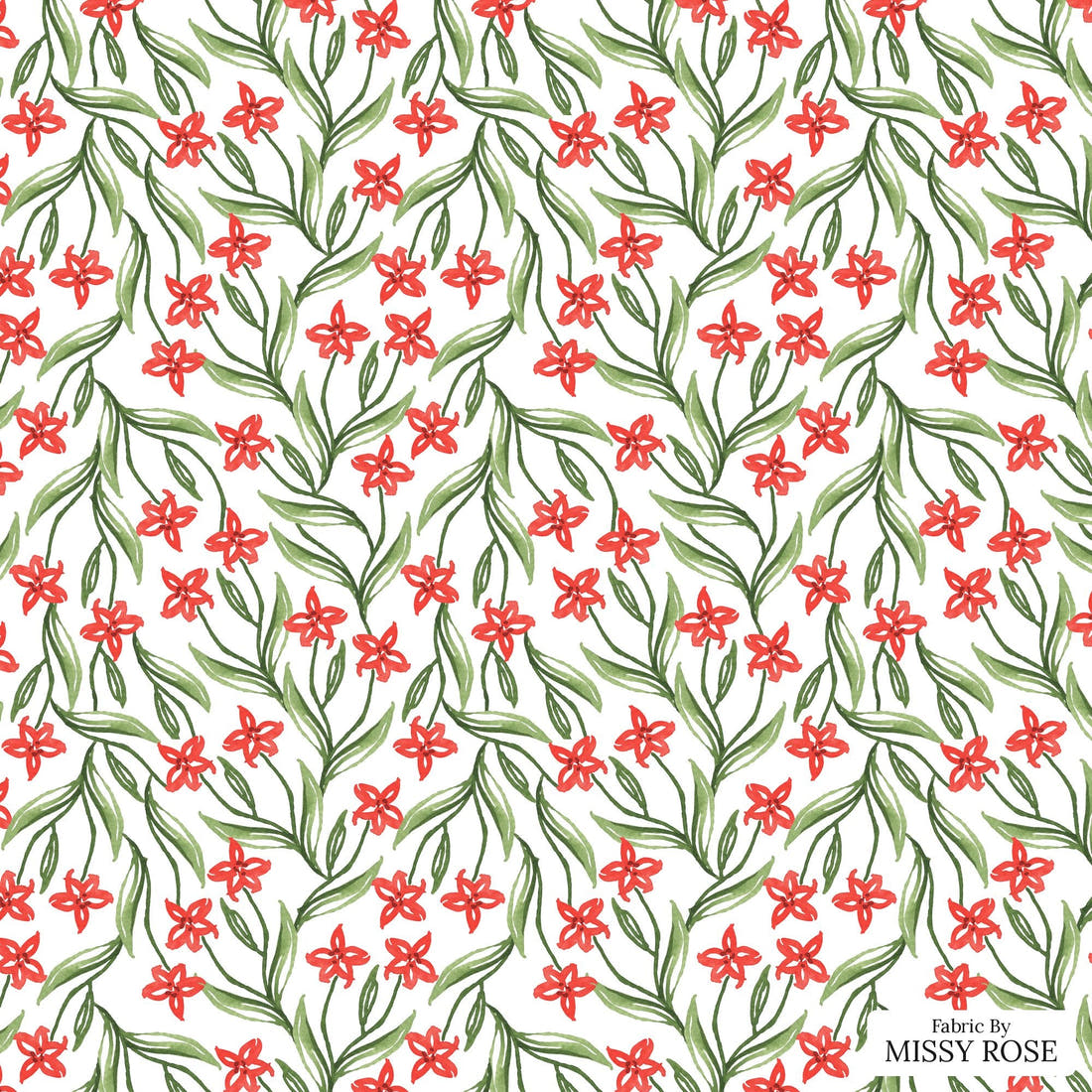 Laura Hamzic 53 - flat view of the print, zoom in for detail | Fabric by Missy Rose