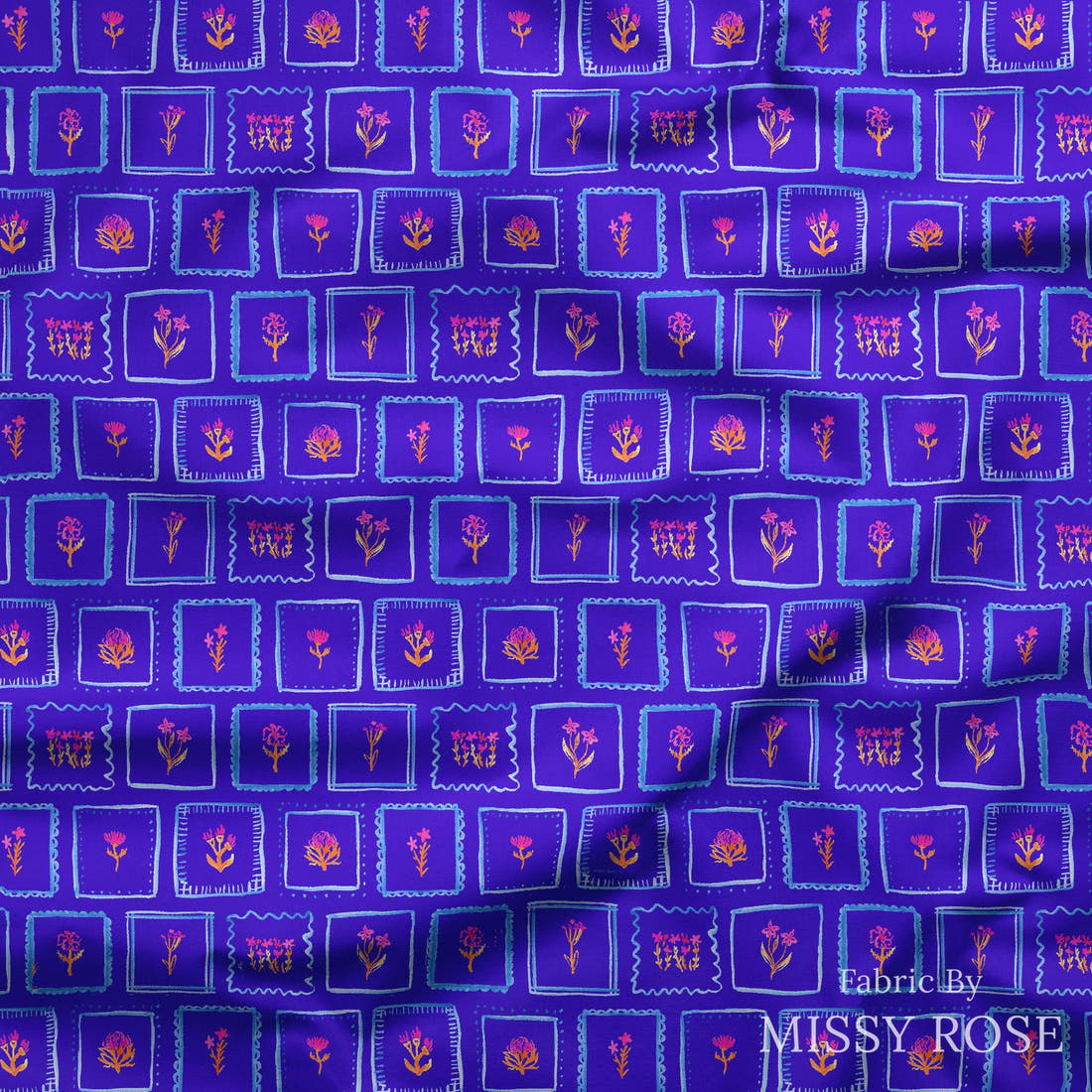 Laura Hamzic 59 draped fabric mockup - custom printed fabric by the metre | Fabric by Missy Rose