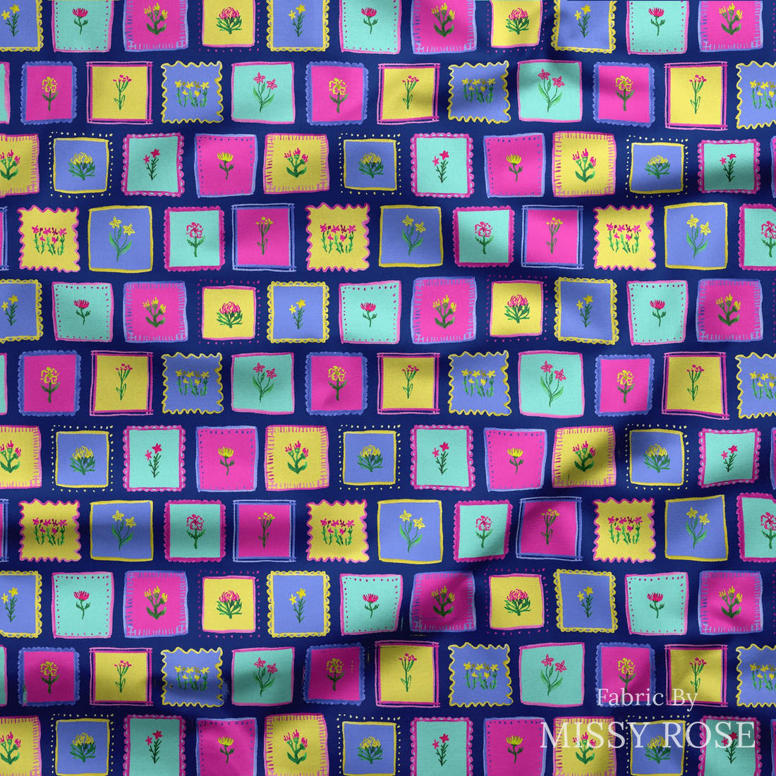 Laura Hamzic 60 draped fabric mockup - custom printed fabric by the metre | Fabric by Missy Rose
