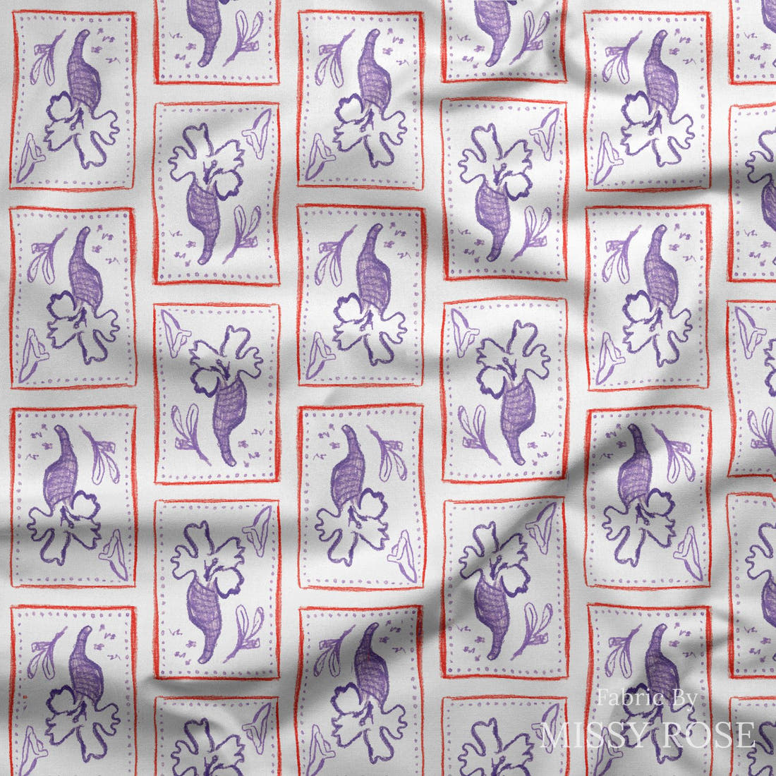 Laura Hamzic 62 draped fabric mockup - custom printed fabric by the metre | Fabric by Missy Rose