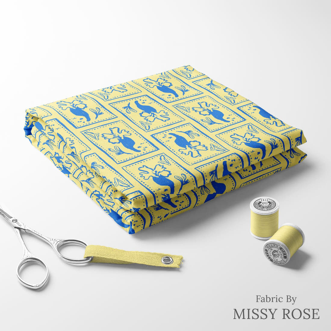 Laura Hamzic 63 folded fabric stack with matching thread - pre-order fabric Australia | Fabric by Missy Rose