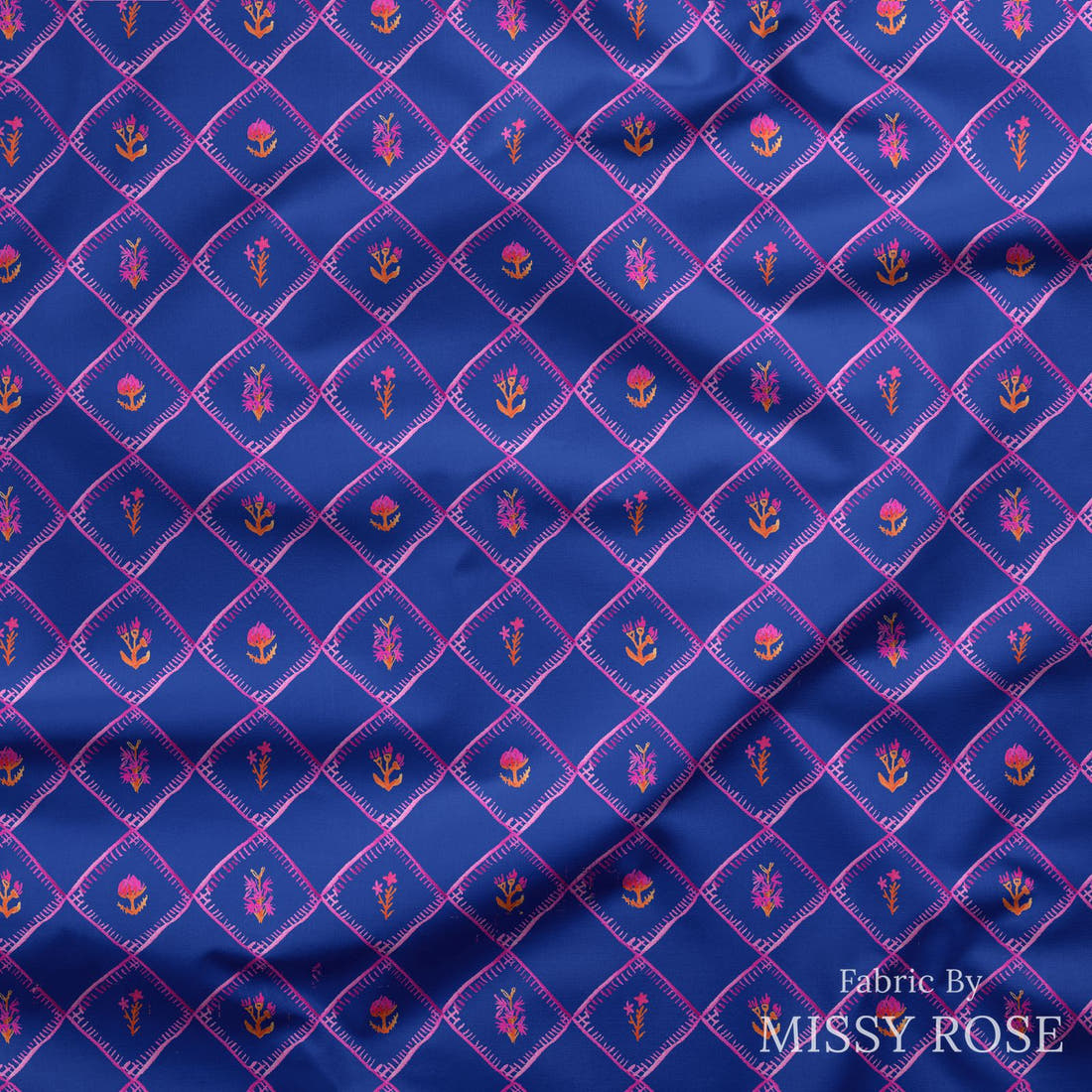 Laura Hamzic 65 draped fabric mockup - custom printed fabric by the metre | Fabric by Missy Rose
