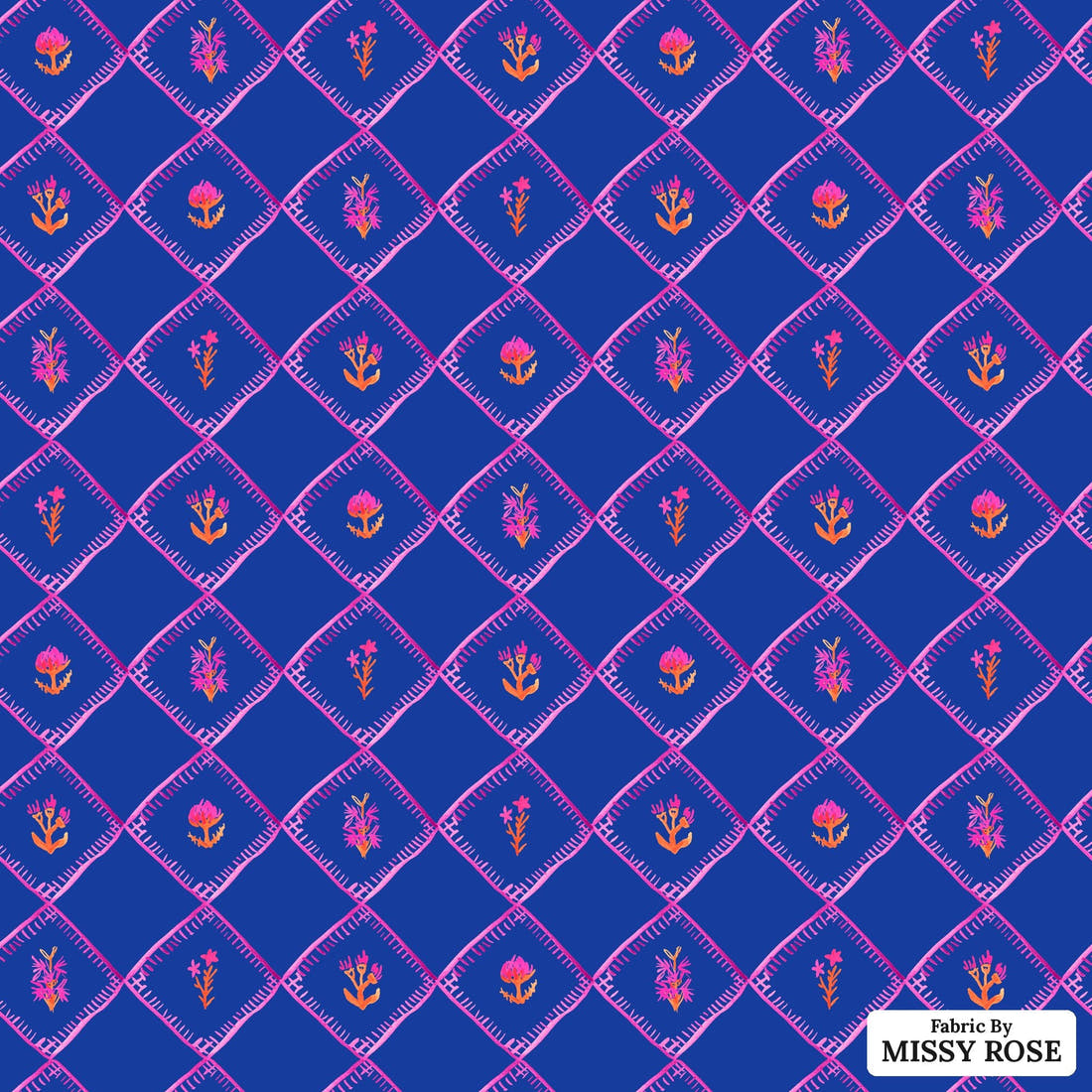 Laura Hamzic 65 - flat view of the print, zoom in for detail | Fabric by Missy Rose