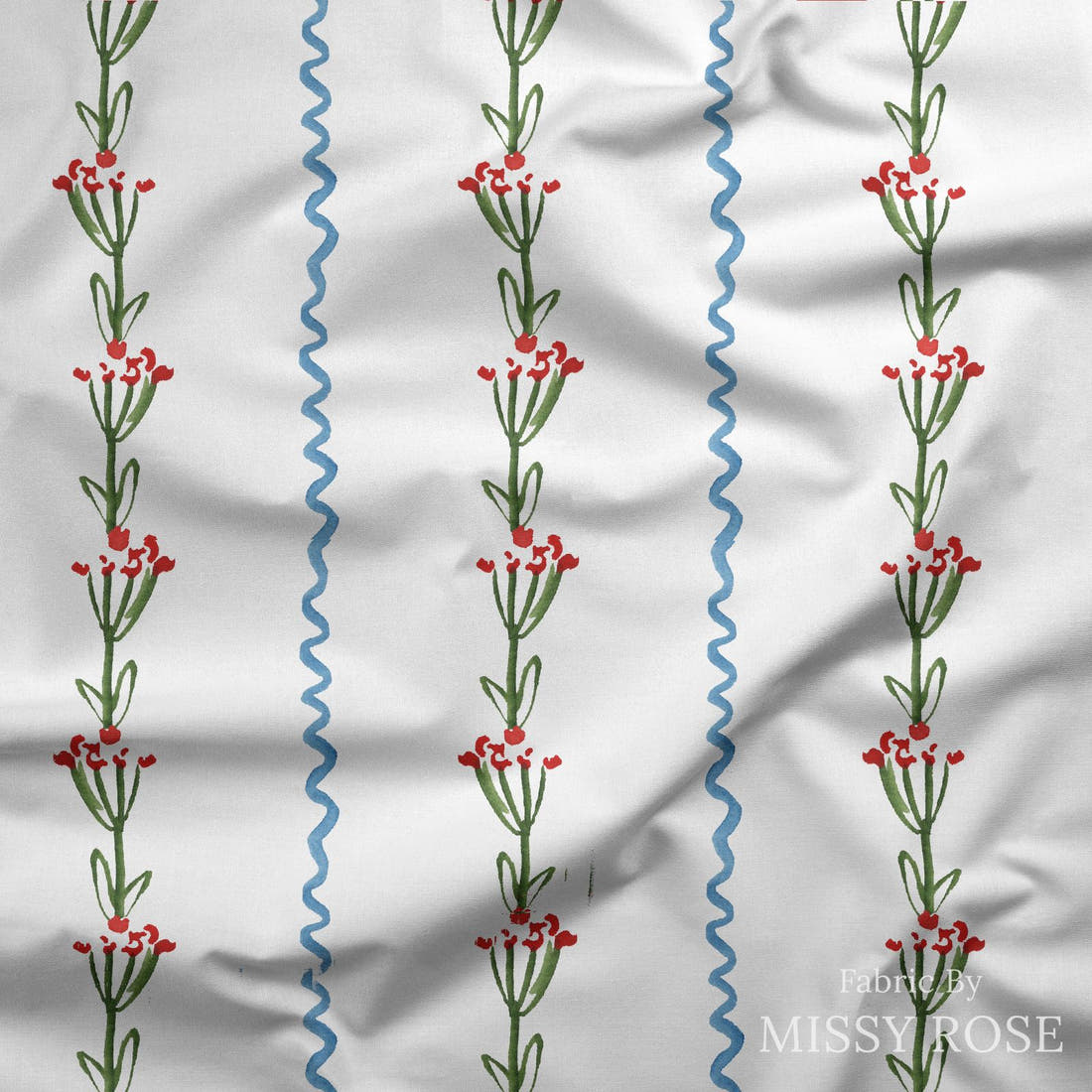 Laura Hamzic 68 draped fabric mockup - custom printed fabric by the metre | Fabric by Missy Rose