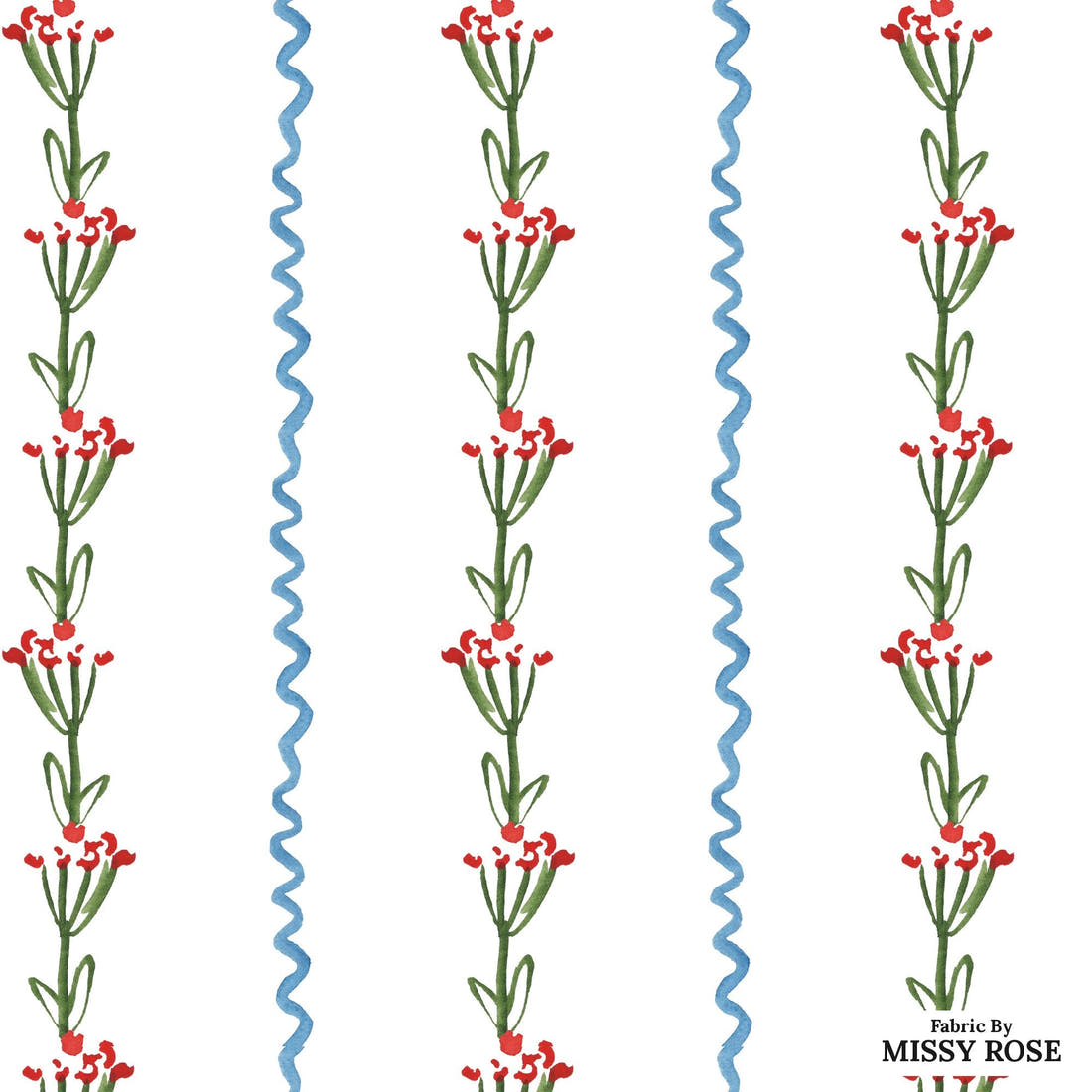 Laura Hamzic 68 - flat view of the print, zoom in for detail | Fabric by Missy Rose