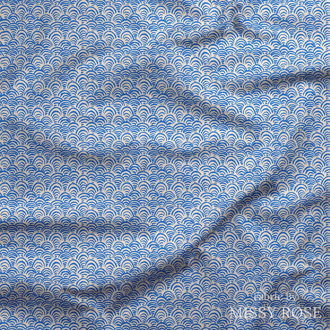 Laura Hamzic 69 draped fabric mockup - custom printed fabric by the metre | Fabric by Missy Rose