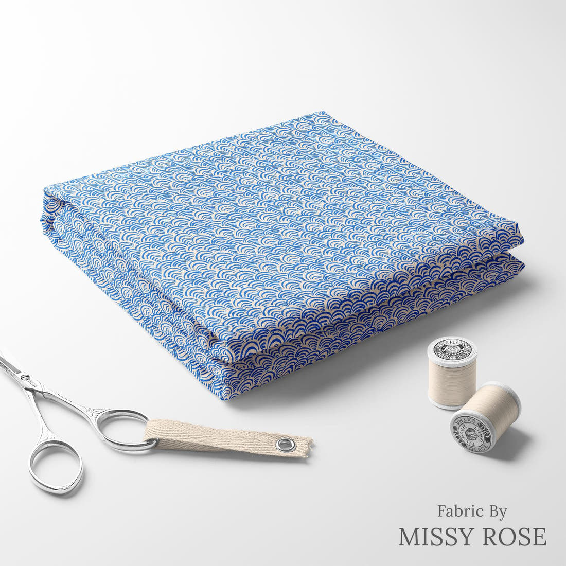 Laura Hamzic 69 folded fabric stack with matching thread - pre-order fabric Australia | Fabric by Missy Rose