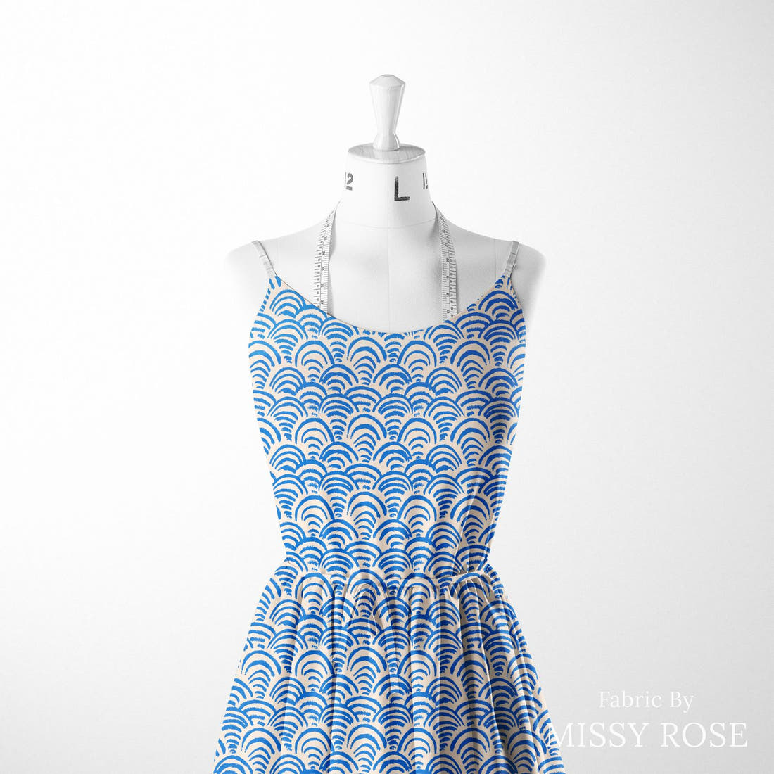 Laura Hamzic 69 sewn into a women's dress - see how the print looks made up | Fabric by Missy Rose